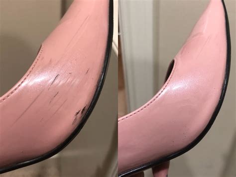 how to remove scratches from fake patent leather shoes|patent leather shoes scuffs removal.